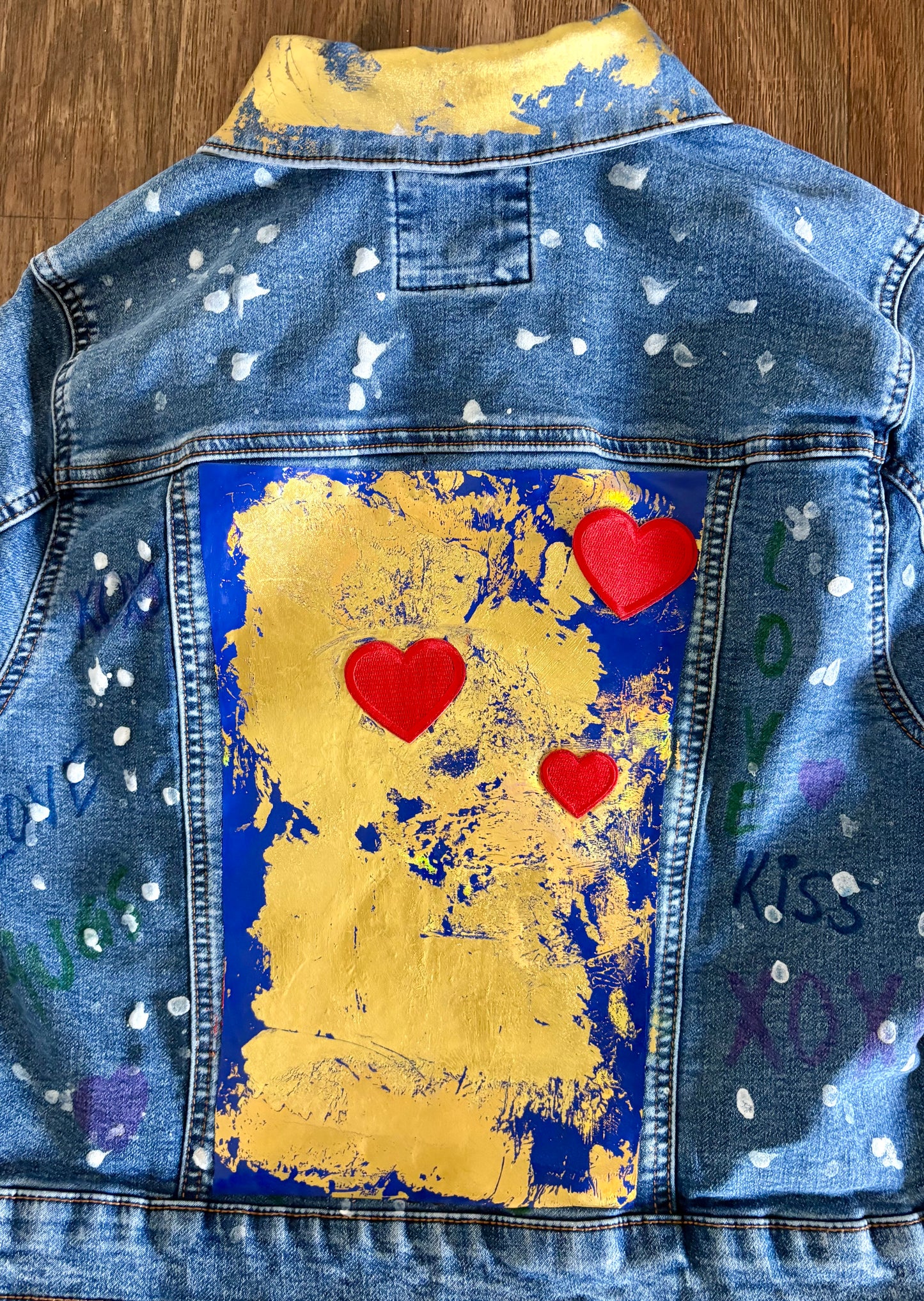 Foil Heart Denim Jacket