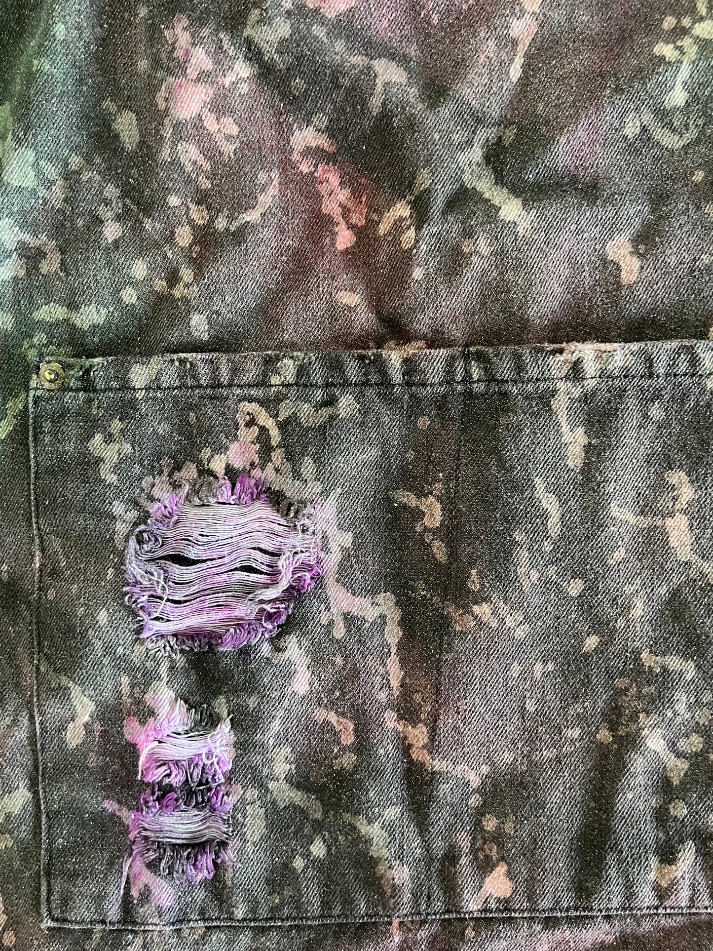 Black Galaxy Denim Apron