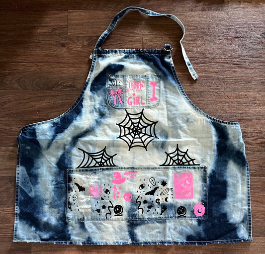 Goth Girl Denim Apron