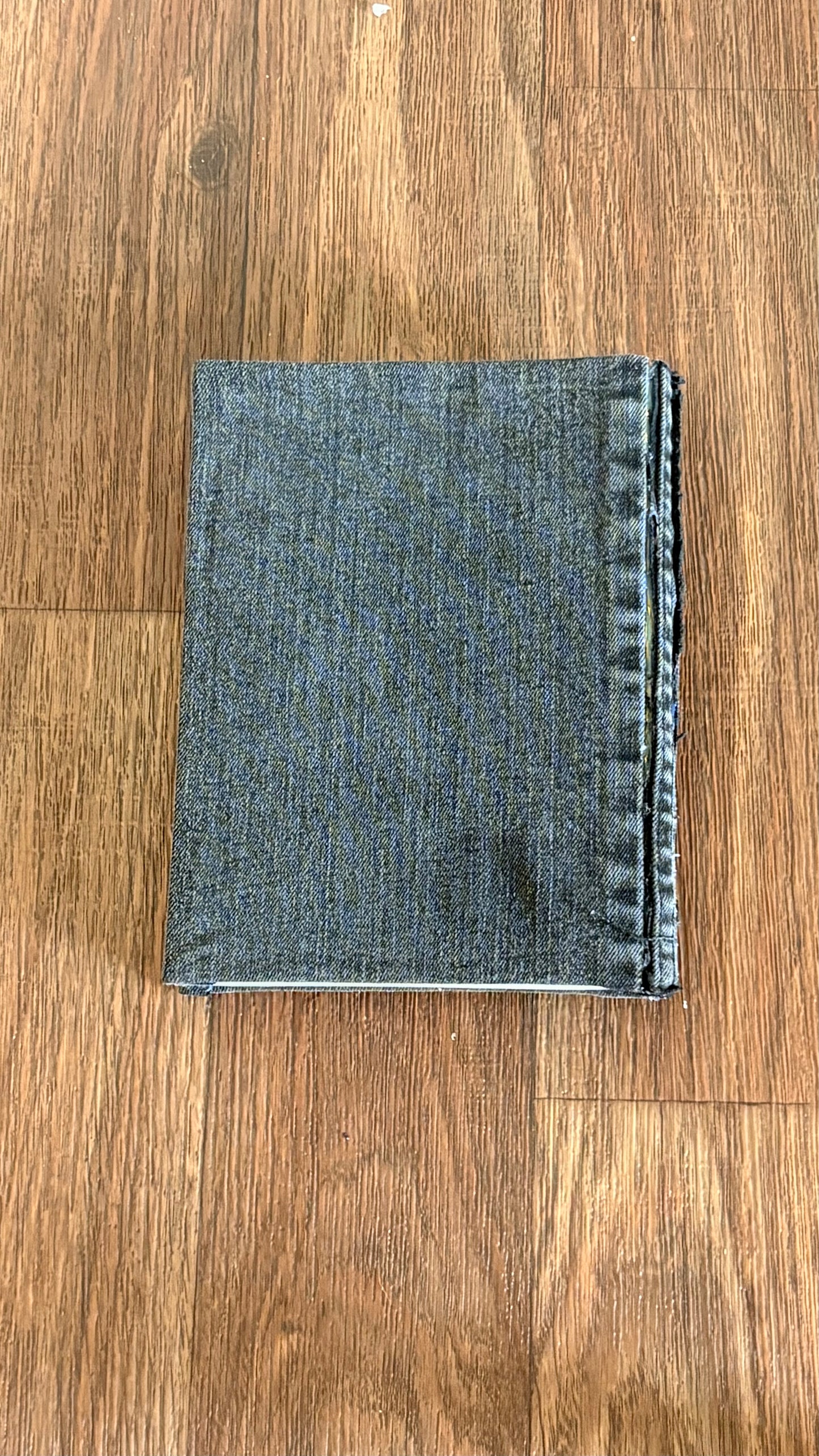 Black Denim Journal with a pocket